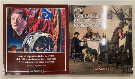 LOTTO DI 2 CATALOGHI D'ASTA DELLA SANT'AGOSTINO - Dipinti antichi, dell'800,...