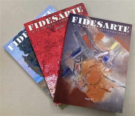 LOTTO DI 3 CATALOGHI D'ASTA DI FIDESARTE - Arte Moderna e Contemporanea,...