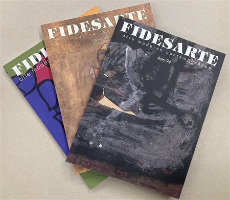 LOTTO DI 3 CATALOGHI D'ASTA DI FIDESARTE - Arte Moderna e Contemporanea,...