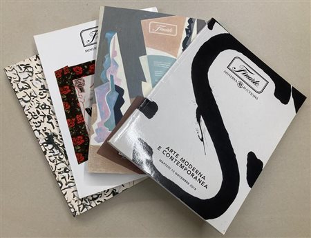 LOTTO DI 4 CATALOGHI D'ASTA DI FINARTE - Arte Moderna e Contemporanea, 19...