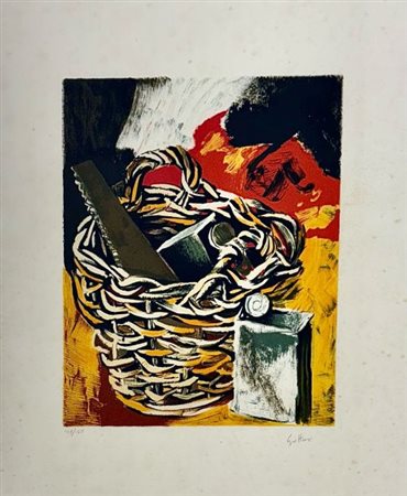 Renato Guttuso “Cesto e sega” 1982