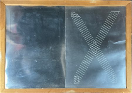 Antonio Dias Due serigrafie su carta argentata
cm 50x70 cad.
una firmata, titala