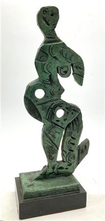 Firma indecifrata
scultura in bronzo su base in marmo
h scultura cm 34
firmato