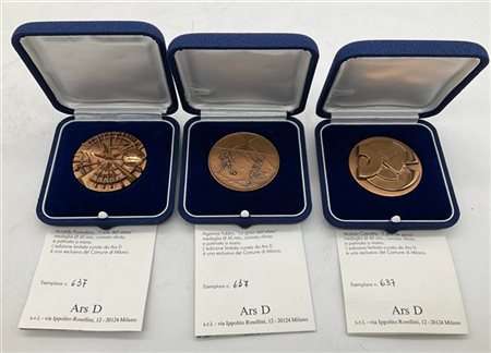 Arnaldo Pomodoro - Andrea Cascella - Agenore Fabbri "Il sole dell'atleta", "Il g