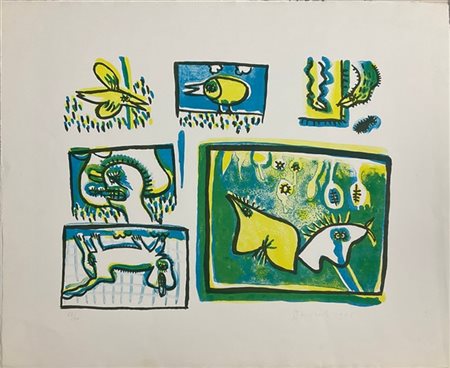 Anton Lutjerink (Dartel) 1965
litografia a colori
cm 50x61
firmata, datata e num