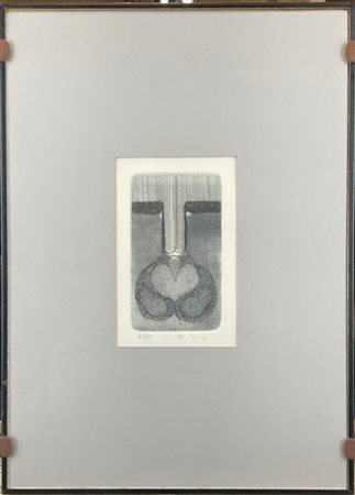 Firma indecifrata "Senza titolo" 1982
acquaforte e acquatinta
lastra cm 11,5x6,
