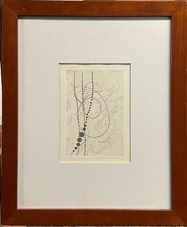 Enrico Della Torre "Senza titolo" 
acquaforte e cera molle
lastra cm 22x14,5
fir