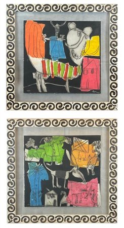 Gianfranco Asveri Due acqueforti e acquetinte
cm 47x49
firmate e numerate 29/100