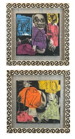 Gianfranco Asveri Due acqueforti e acquetinte
cm 47x49
firmate e numerate 29/100