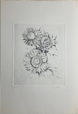 ENRICO MAJOLI "Aurora" 
acquaforte
(lastra cm 38,5x32,7; foglio cm 70x50)
firmat