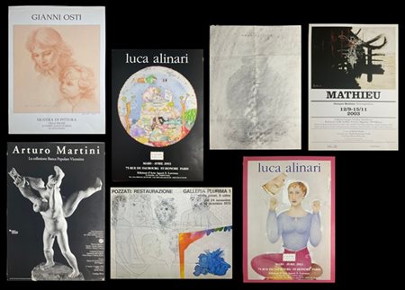 Lotto composto da diversi manifesti espositivi di soggetto e misure diverse (mi