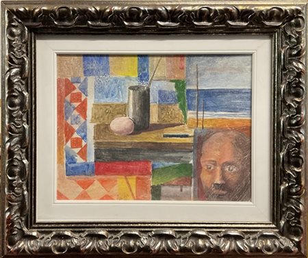 marcello Scuffi "Affresco" 
tecnica mista su tela
cm 32x41,5
firmato in basso e