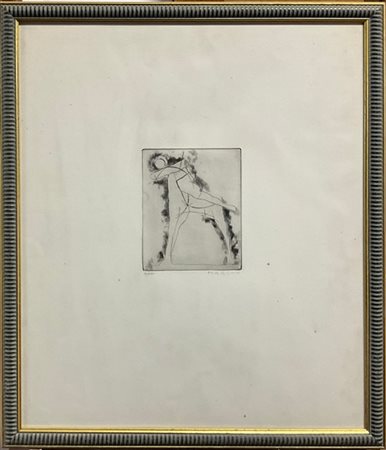 Marino Marini "Stabilità" 1972
acquaforte
(lastra cm 15,5x12; foglio cm 51x42)
f