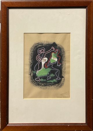 Cesare Andreoni "Danza onirica" prima metà anni '50
tempera su carta
cm 28x21
Fi