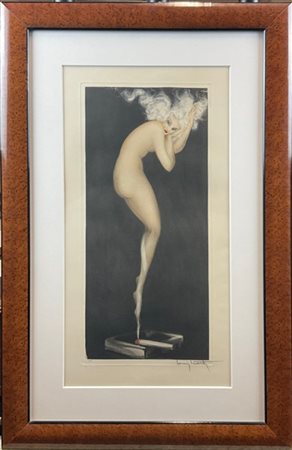 Louis Icart "Illusion (Tabac Blonde)" 1940
acquaforte, puntasecca e acquatinta
l