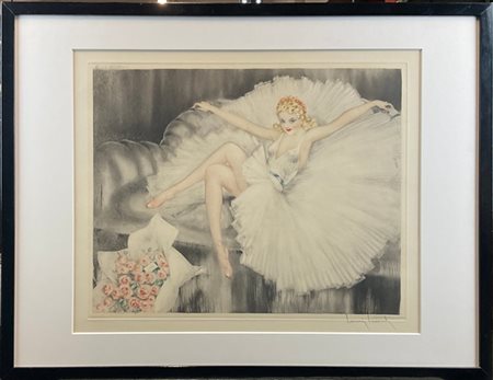 Louis Icart "Ballerina" 1935
acquaforte, puntasecca e acquatinta
lastra (cm 37,6