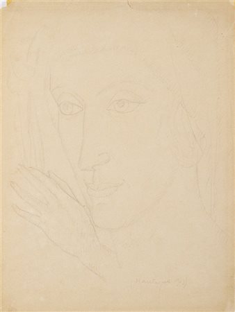 Ubaldo Oppi "Da Mantegna" 1913
matita su carta
cm 34,7x26
titolato e datato 1913