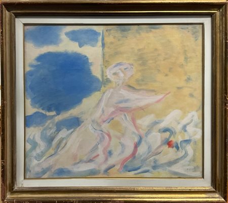 Virgilio Guidi "Figura nello spazio" 1955
olio su tela
cm 65x75
Firmato in basso