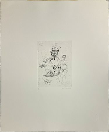 Gianfranco Ferroni "Studi: autoritratti - Norge - ragazza" 1973
acquaforte
(last