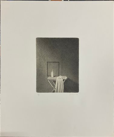 Ferroni Gianfranco "Tavolino con quadrato" 1989
litografia
cm 60x50
firmata, dat