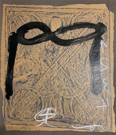 Antoni Tapies "Senza titolo" 
litografia a colori
cm 57,5x49
firmata e siglata H