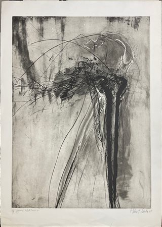 Helmut Schober "Senza titolo" 1987
acquaforte e acquatinta
(lastra cm 83x59,5; f