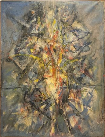 Arturo Carmassi "Senza titolo" 1956
olio su carta intelata
cm 196x149
firmato e