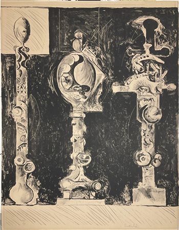 Graham Sutherland "Three Organic Forms" 1968
litografia
(cm 66x50)
firmata e num