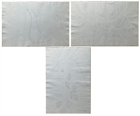 Ettore Sordini Tre disegni a grafite su carta japan
cm 61x92
firmati e datati 58