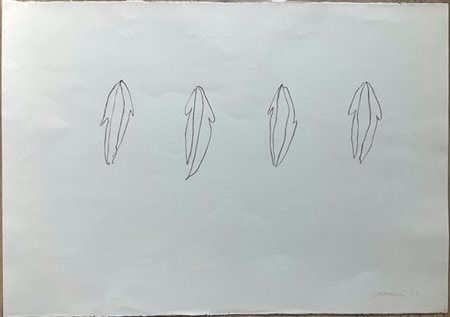 Ettore Sordini "Senza titolo" 1959
pastello nero su carta
cm 70x100
firmato e da