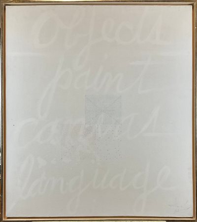 Firma indecifrata "Senza titolo"
olio e matita su tela
cm 90x80
firmato in bass