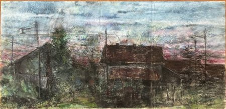 Giovanni Frangi "F.S. Milano-Bologna" 1983
pastello su carte
cm 48x100
firmato i