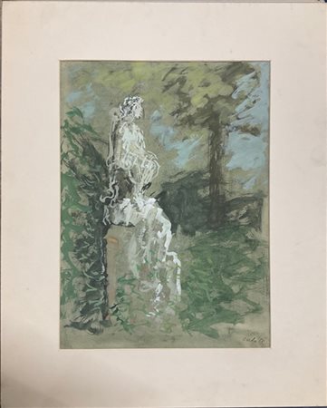 Giancarlo Ossola "Figura femminile" 1987
tempera su carta
cm 40x30
firmato e dat