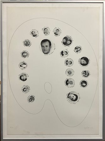 Luigi Ontani "Tableau vivant" 1971-72
litografia
cm 67,5x48,5
Firmato e datato e