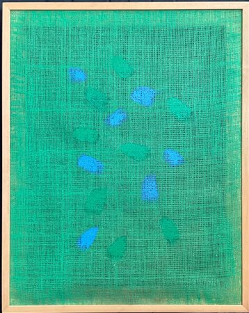 Salvatore Emblema "Senza titolo" 2003
terra colorata su tela iuta
cm 100x80
firm