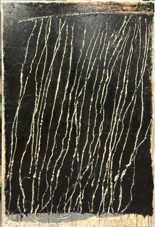 Giuliano Collina "La pioggia" 1990
smalto su tela
cm 195x129
firmato, datato e t