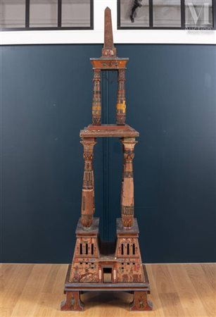 Dans le goût de Maurice de VLAMINCK Lanterne de style égyptien Très imposante...