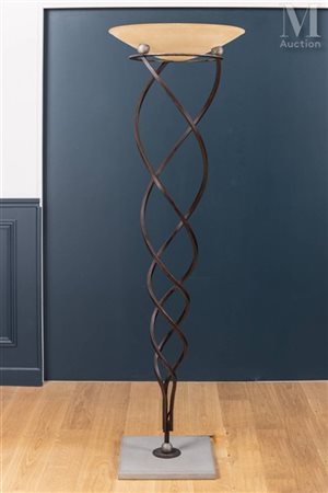 Jean-François CROCHET (1949) pour TERZANI Grand lampadaire modèle "Antinea"...