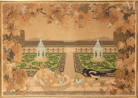 Roger CHAPELAIN-MIDY (1904-1992) Décor de La Flûte Enchantée (opéra de...