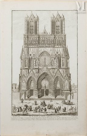 François CHÉREAU dit "le jeune" (1717-1755) d'après MARTINET Vue du Portail...