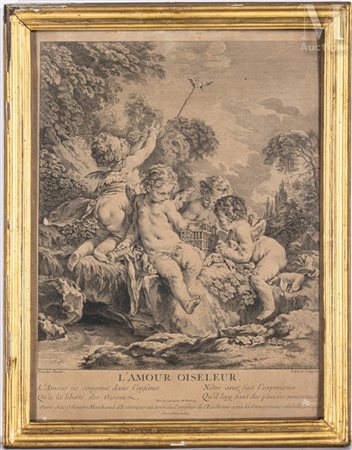 Bernard LÉPICIÉ (1698-1755, sculpt), d'après François BOUCHER (1703-1770)...