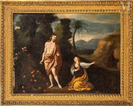 Ecole italienne de la fin du XVIII ème Le Christ et sainte Marie-Madeleine...