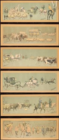 Albert FEUILLASTRE (XIX ème - XX ème siècle), d'après "Retour de Poissy,...