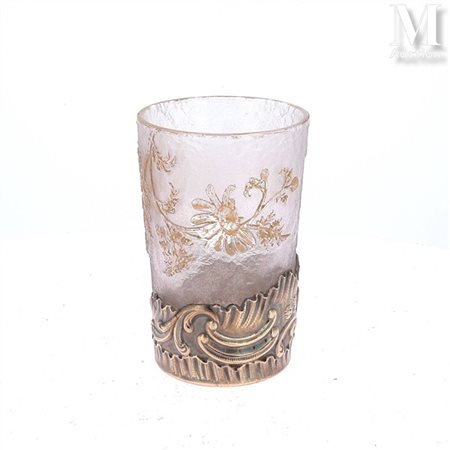 DAUM - Nancy & Joseph-Alexandre MARTEL (orfèvre, actif entre 1888 et 1914)...