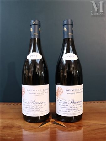BOURGOGNE (Vosne-Romanée) 2 bouteilles de Clos de la Fontaine, Domaine A.-F....