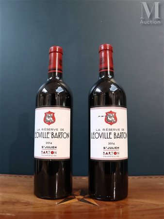 BORDEAUX (Saint-Julien) 2 bouteilles de La Réserve de Léoville Barton, 2014...