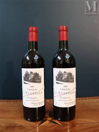 BORDEAUX (Pomerol) 2 bouteilles de Château L'Évangile, 1985 VVV Traduzione...