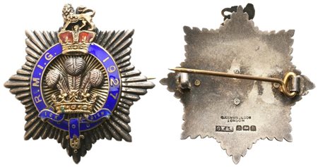  
Spilla R. M. I. G. - 1927, "ICH DIEM", 1927, AG E Smalti (44 mm) 
 