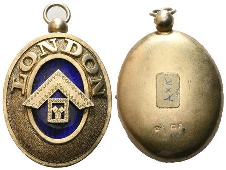  
Ciondolo "LONDON", AG Dorato E Smalto (39 x 54,9 mm) 
 