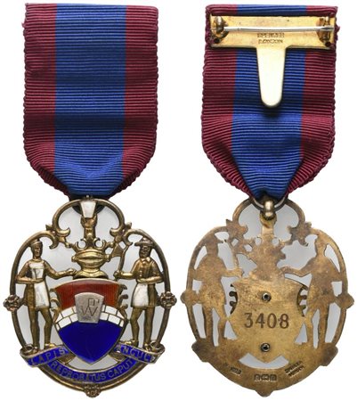  
Medaglia "Lapis Anguli Reprobatus Caput", AG E Smalti (43 x 51,2 mm) 
 